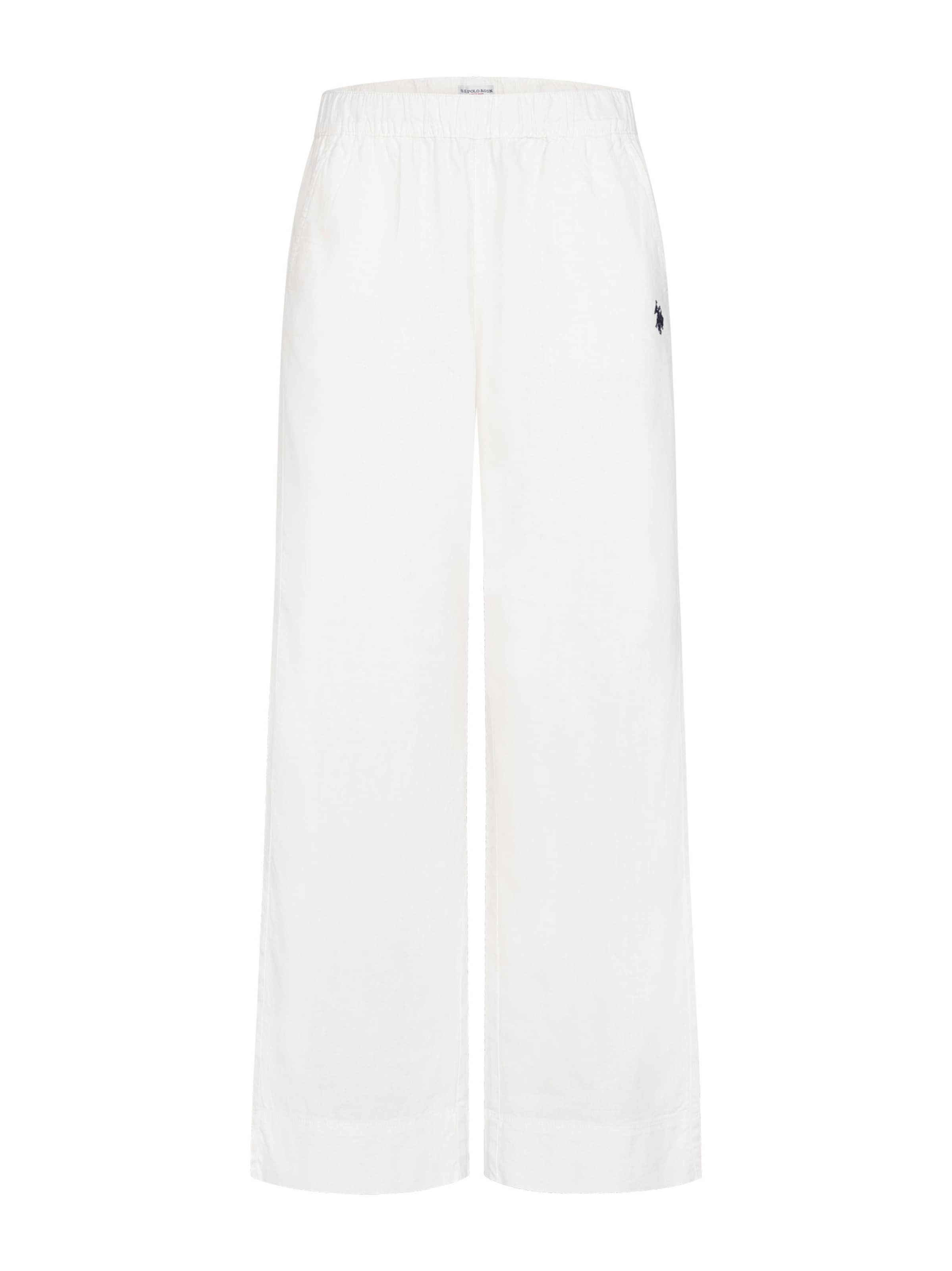 U.S. POLO ASSN. Regular Broek in Wit: voorkant