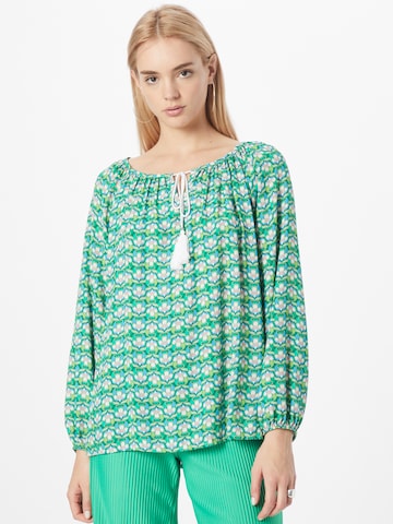 Zwillingsherz Blouse in Groen: voorkant