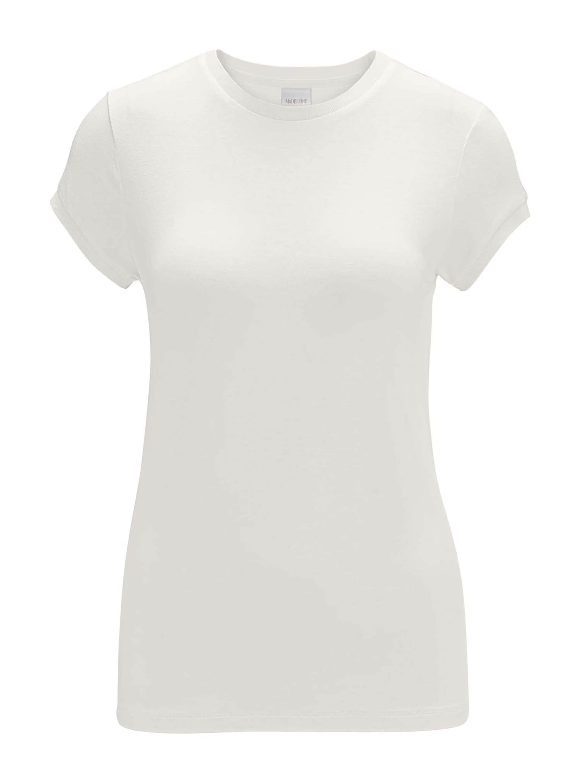 T-shirt MADELEINE en blanc : devant