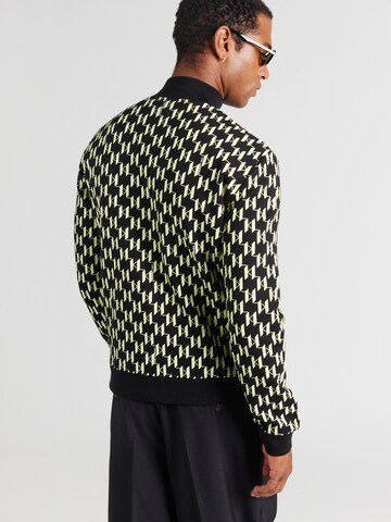 Karl Lagerfeld Ζακέτα φούτερ σε μαύρο: πίσω