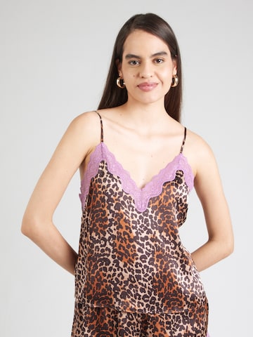 Chemise de nuit LOVE Stories en marron : devant