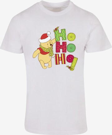 T-Shirt 'Winnie The Pooh - Ho Ho Ho' ABSOLUTE CULT en blanc : devant