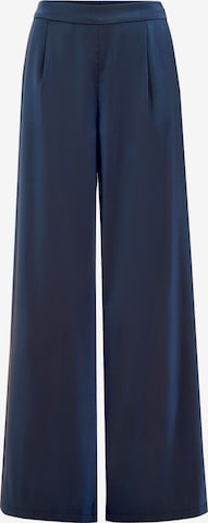 WE Fashion - Pierna ancha Pantalón plisado en azul: frente
