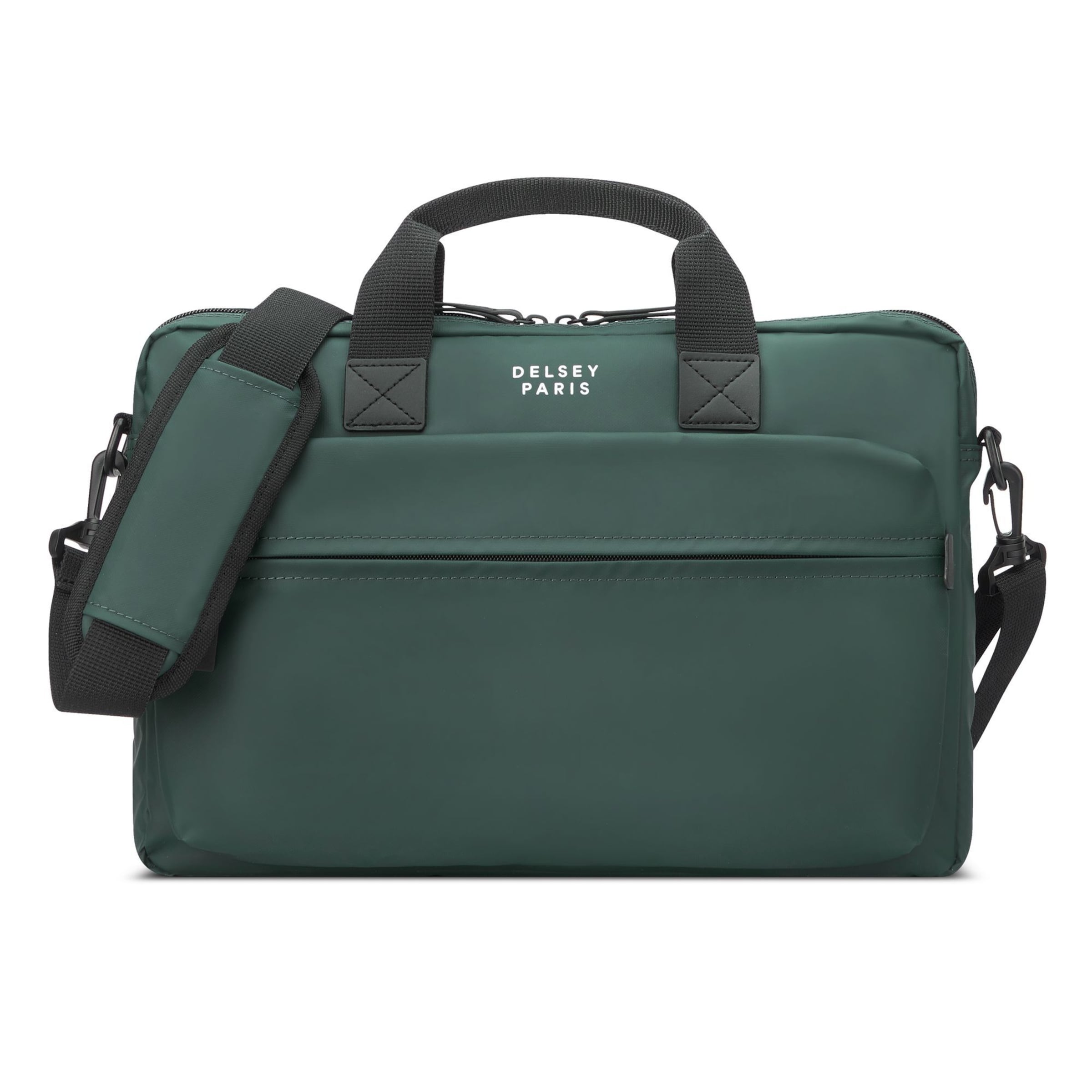 Borsa portadocumenti 'Maubert 2.0' di Delsey Paris in verde: frontale