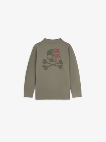 Scalpers Regular Fit Back skull Kids ' ' in Grün