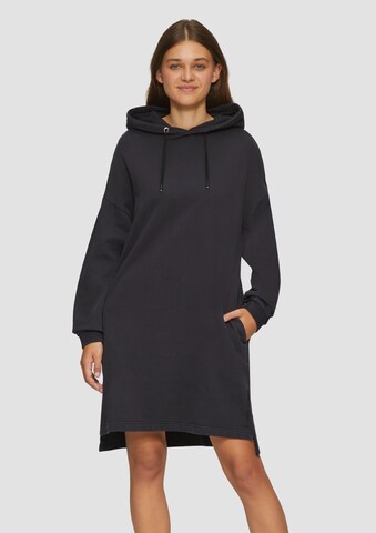 QS Oversized dress in Black: front