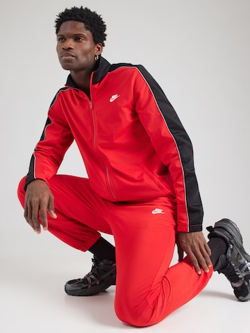 Nike Sportswear Regular Sweat suit 'CLUB' in Red: front
