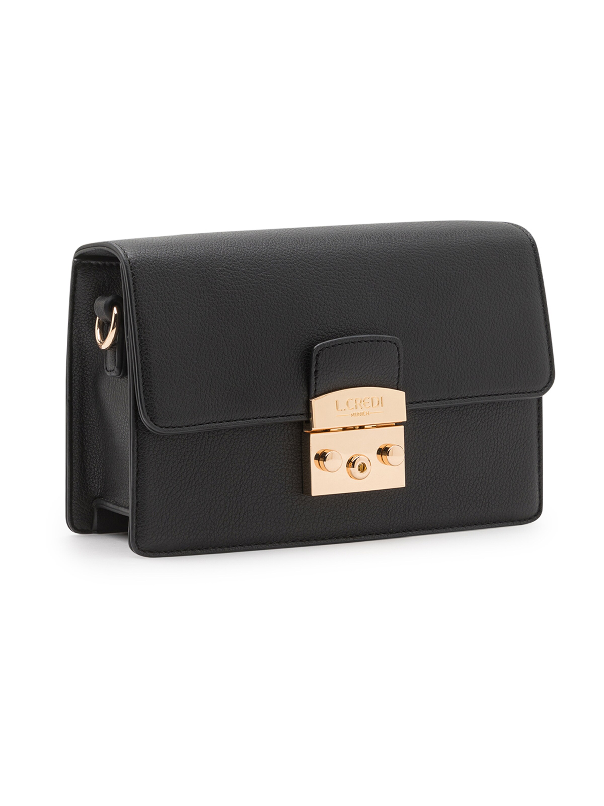 L.CREDI Taška cez rameno 'Onelia' - Čierna