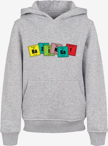 F4NT4STIC Sweatshirt 'Bazinga' in Grey: front