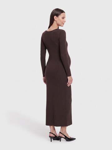 Only Maternity Knitted dress 'OLMTiara' in Brown