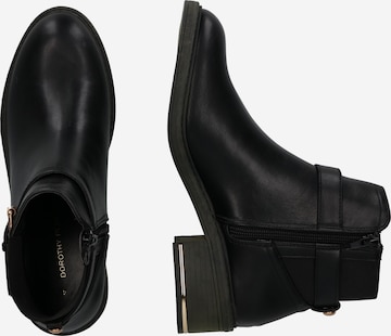 Dorothy Perkins Kotníkové boty 'Milly' – černá