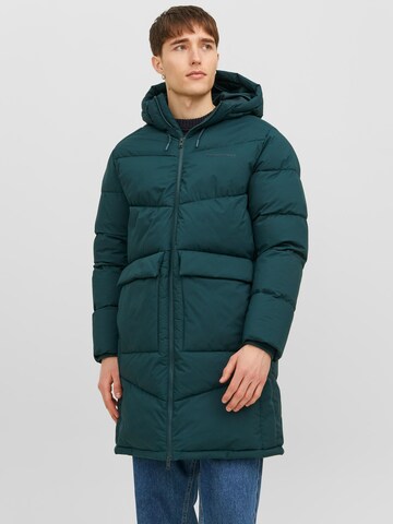 Manteau mi-saison 'Vesterbro' JACK & JONES en vert : devant