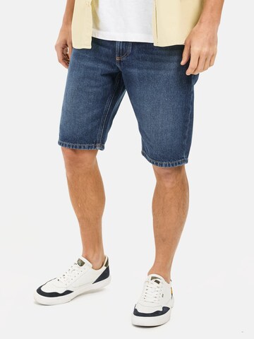 CAMEL ACTIVE Loosefit 5-Pocket Denim Shorts aus Baumwolle in Blau: Vorderseite