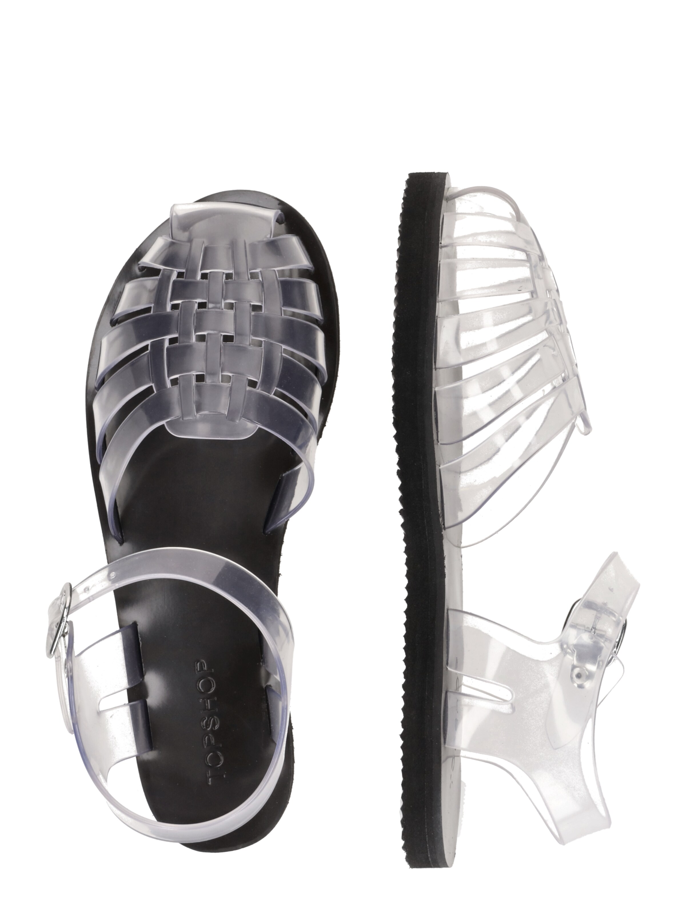 Sandales 'Kelly' TOPSHOP en transparent