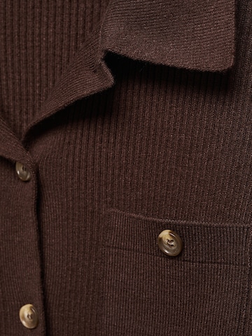 MANGO Knit Cardigan 'Queen' in Brown