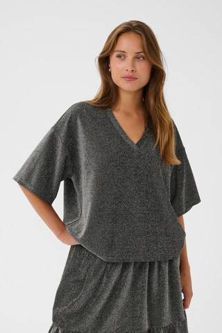 Kaffe Shirt 'Arita' in Silver: front