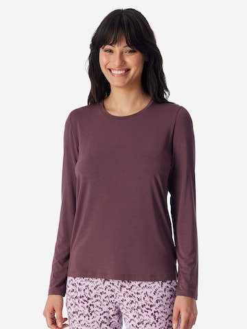 Chemise de nuit ' Mix Relax ' SCHIESSER en marron : devant