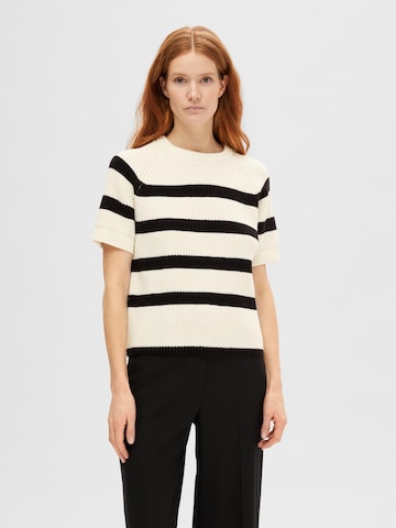 SELECTED FEMME Sweater 'BLOOMIE' in White: front