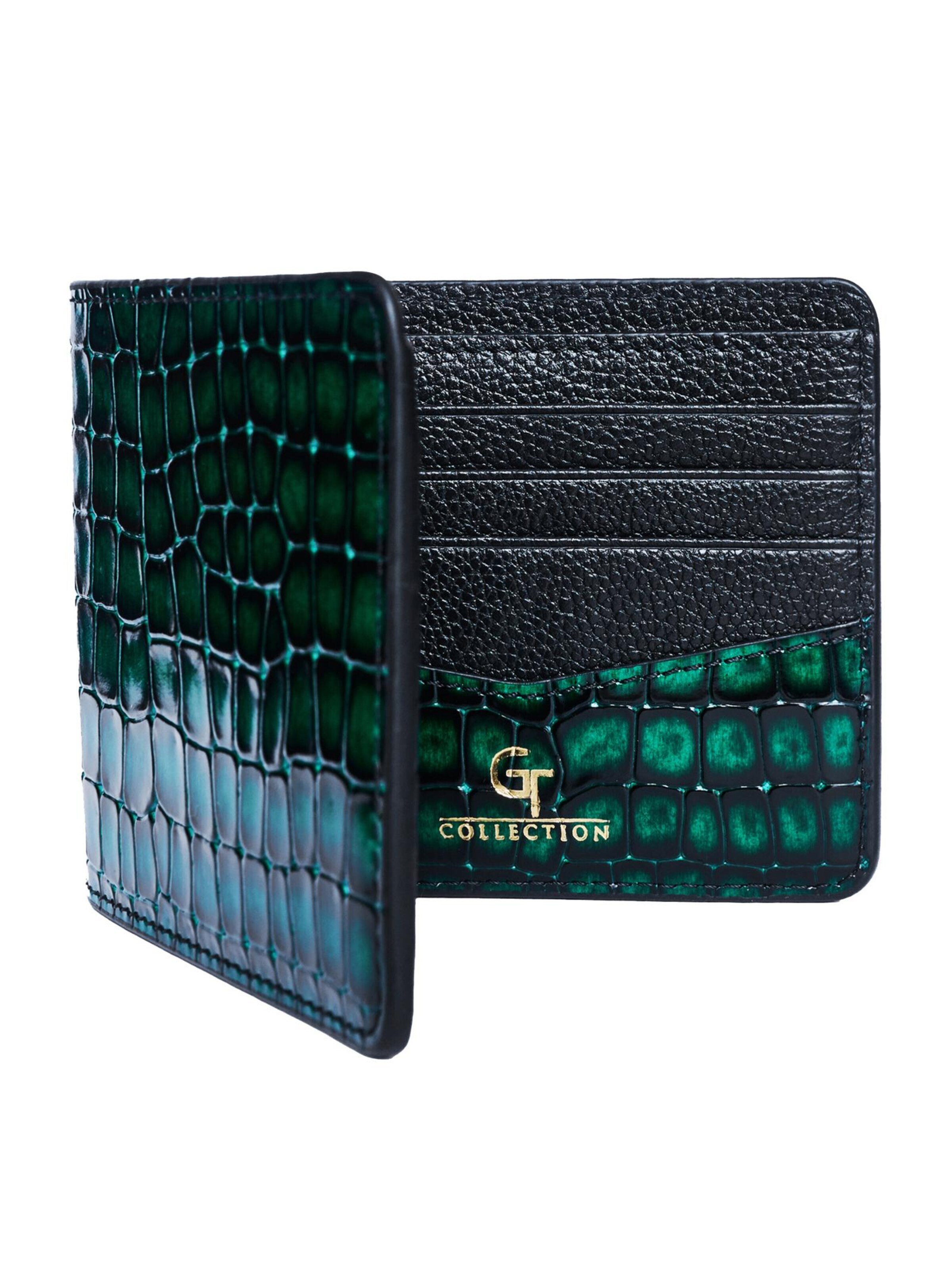 Porte-monnaies 'Croc Prestige' GT Collection en vert