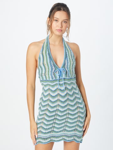 BDG Urban Outfitters - Vestido de punto en azul: frente