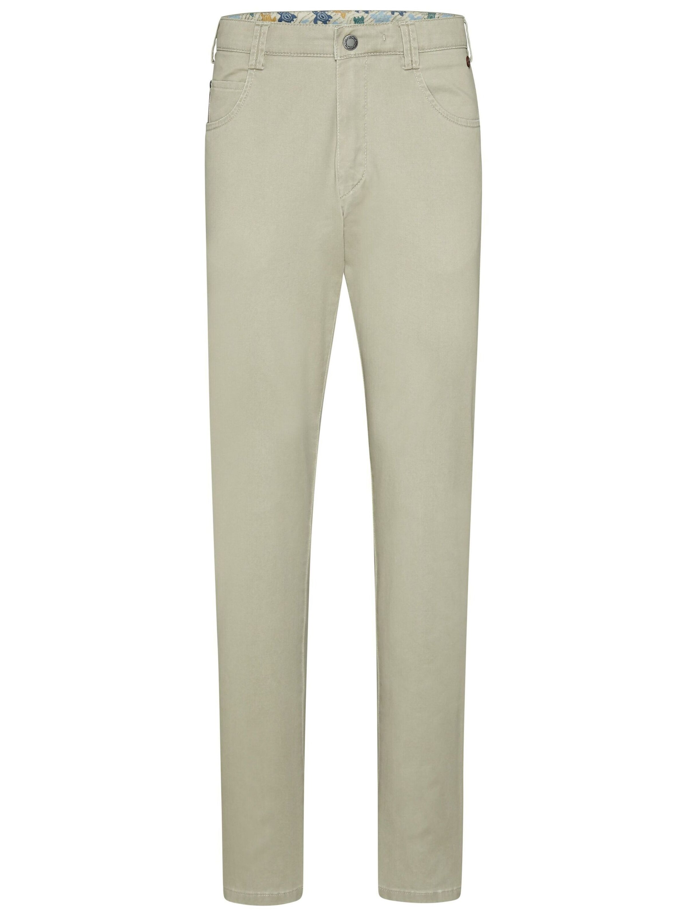 Regular Pantalon chino MEYER en beige : devant