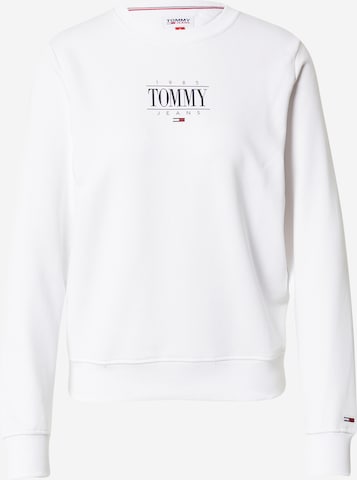 Tommy Jeans Sweatshirt 'Essential' in Weiß: predná strana