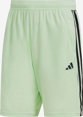 ADIDAS PERFORMANCE Workout Pants 'Train Essentials' in Green: front