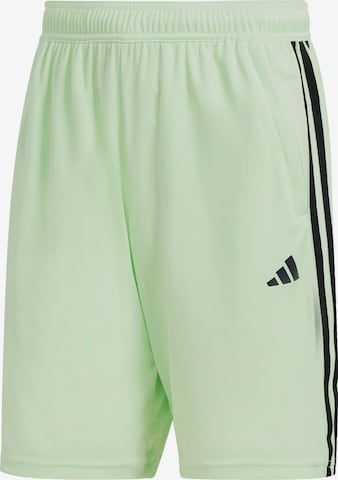 ADIDAS PERFORMANCE Regular Workout Pants 'Train Essentials' in Green: front