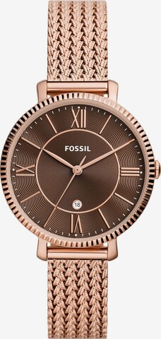 FOSSIL Uhr in Braun: predná strana