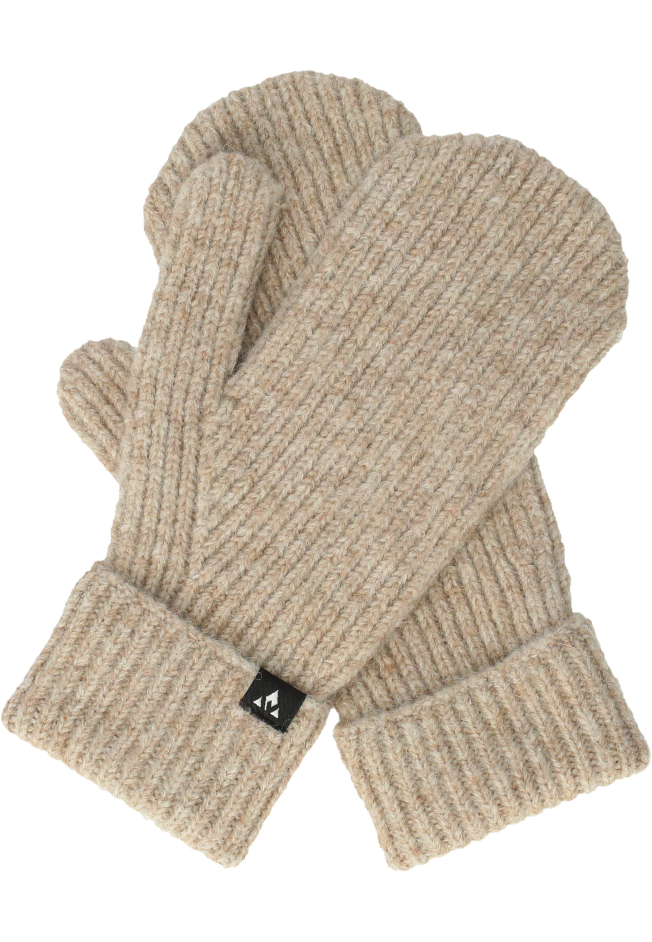 Whistler Fäustlinge 'Pixel' in Beige: Vorderseite