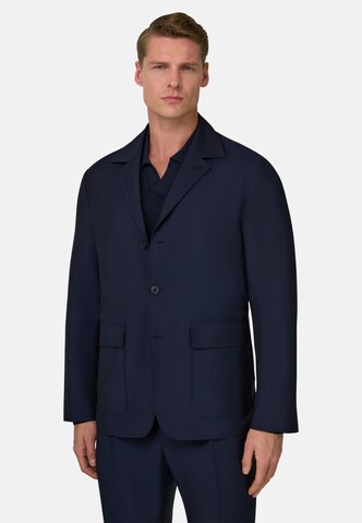 Boggi Milano Regular fit Business-colbert in Blauw: voorkant
