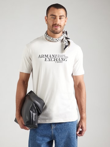 ARMANI EXCHANGE T-shirt i vit: framsida