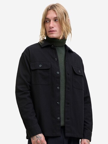 JACK & JONES Regular fit Button Up Shirt 'Charge' in Black: front