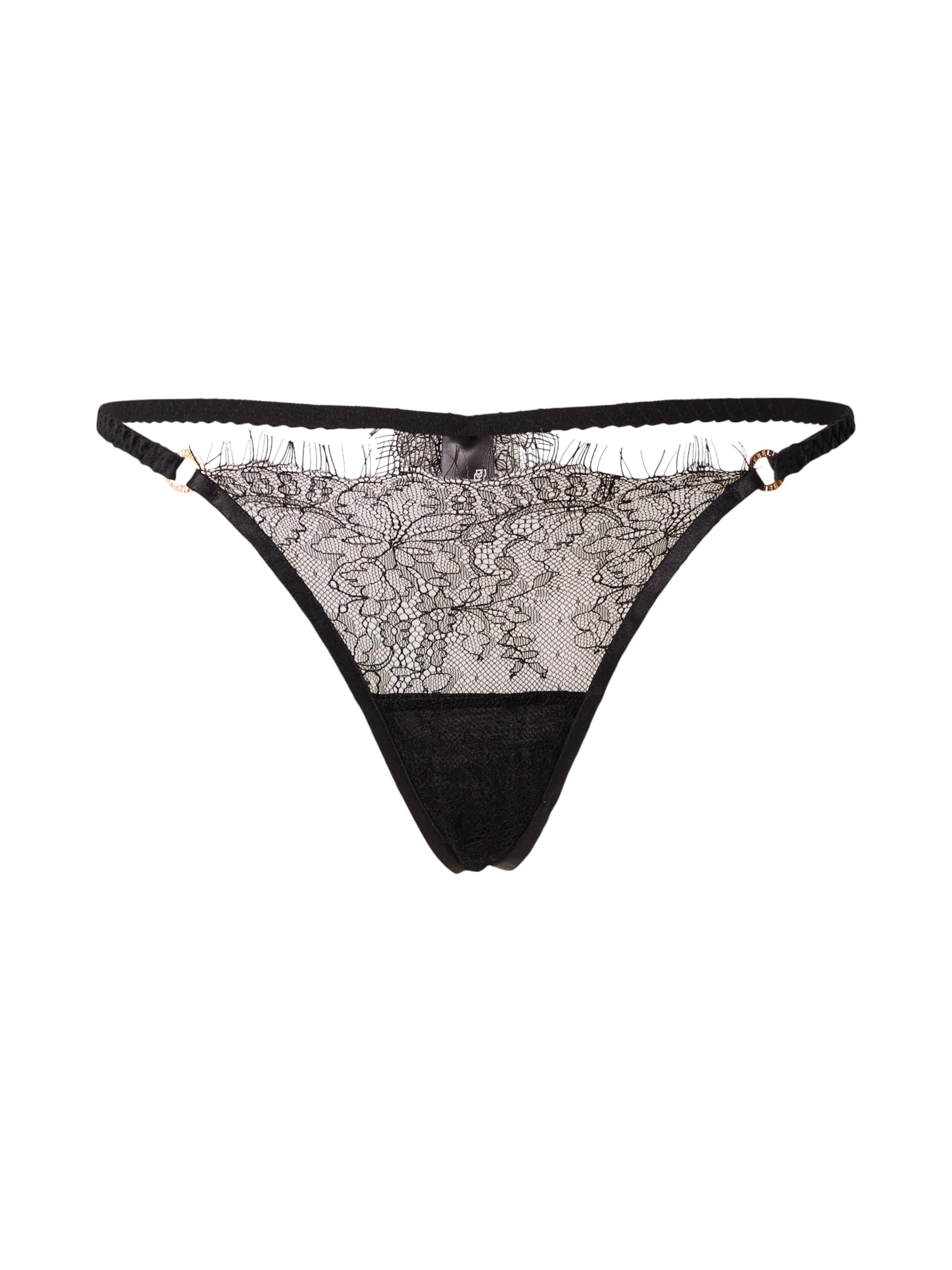 Bluebella Стринг 'Camelia' в черно: отпред