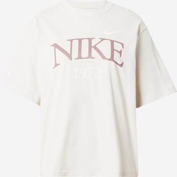 Nike Sportswear Тениска в бяло: отпред