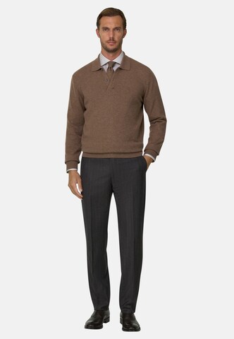 Boggi Milano Gebreid vest in Bruin