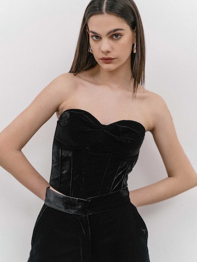 fekete 4TAILORS Top, Termék nézet