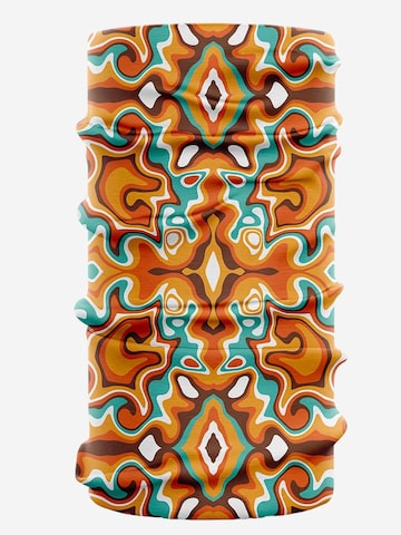 Bandana 'The Cipher | Ice Silk Street-Edge Gaiter' Rune en orange : devant