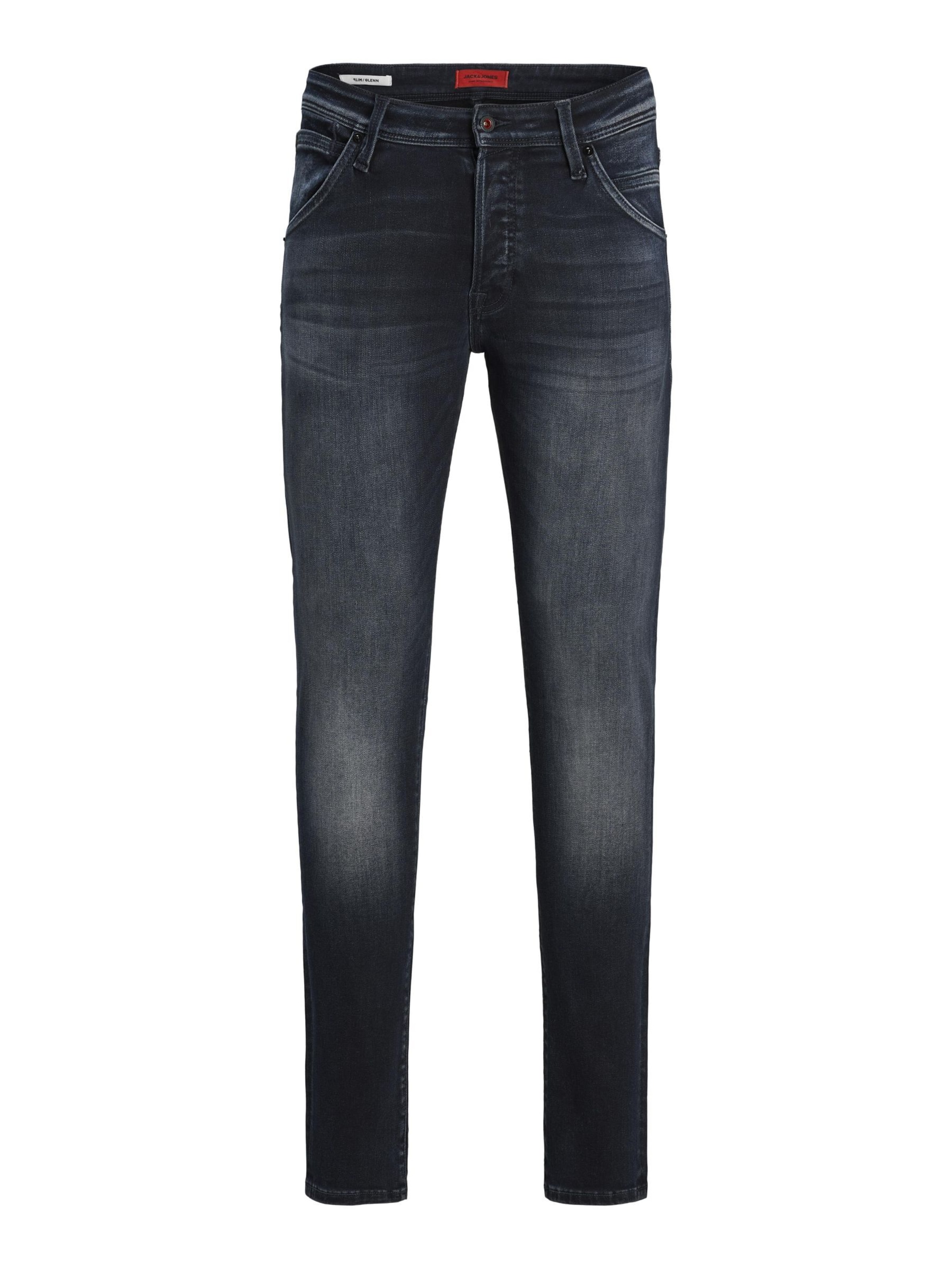 JACK & JONES Slimfit Jeansy 'JJGLENN FOX' w kolorze niebieski: przód