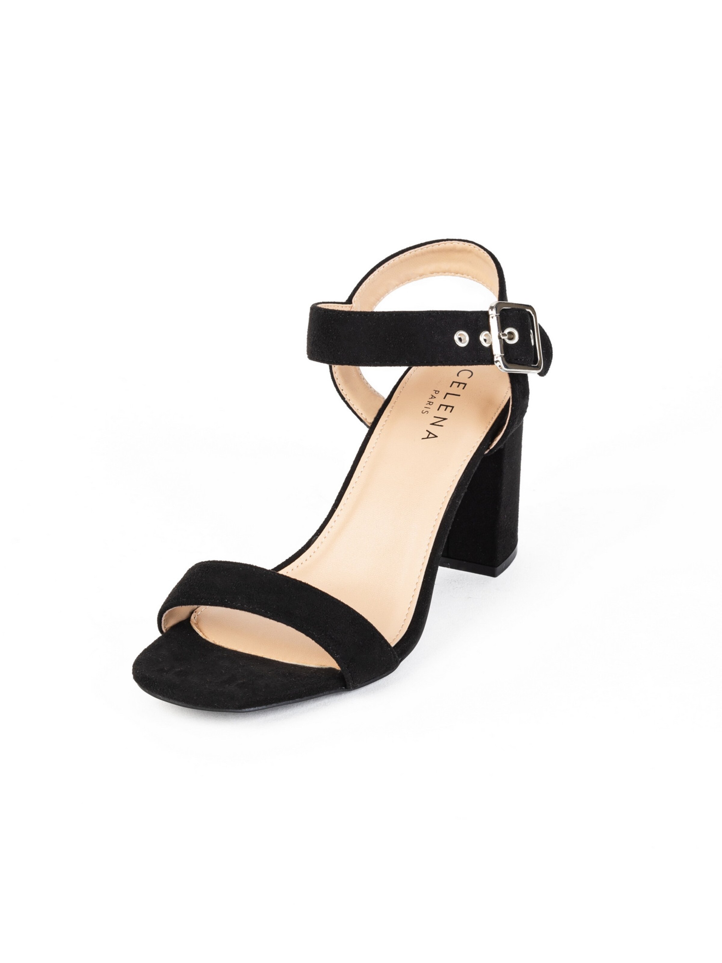 Sandalo con cinturino 'Chanay' di Celena in nero