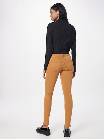 ESPRIT Skinny Kavbojke | rjava barva