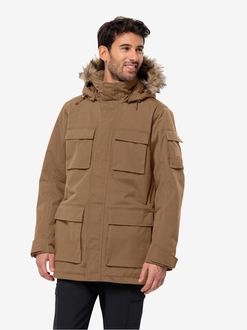 JACK WOLFSKIN Outdoor jacket 'Glacier Canyon' in Brown: front