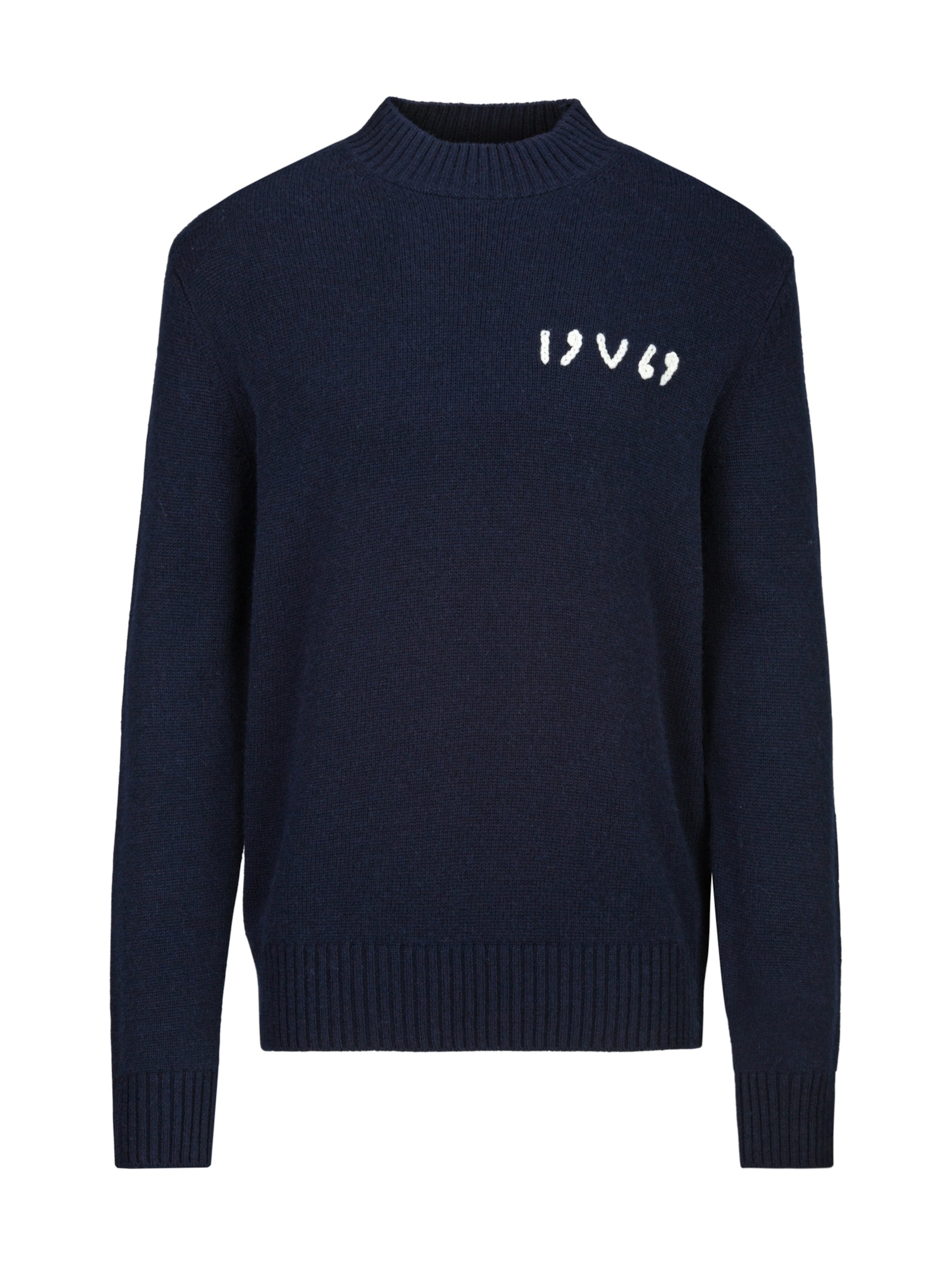 19V69 ITALIA Trui 'Anteo' in Blauw: voorkant