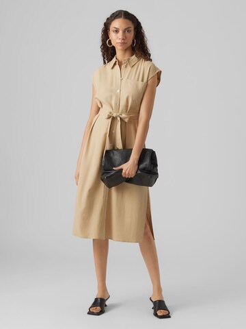 Robe-chemise 'Mymilo' VERO MODA en beige