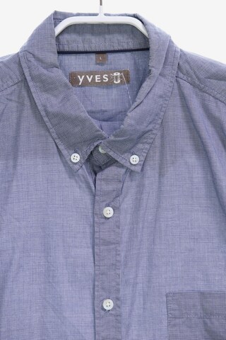YVES Button Up Shirt in L in Blue