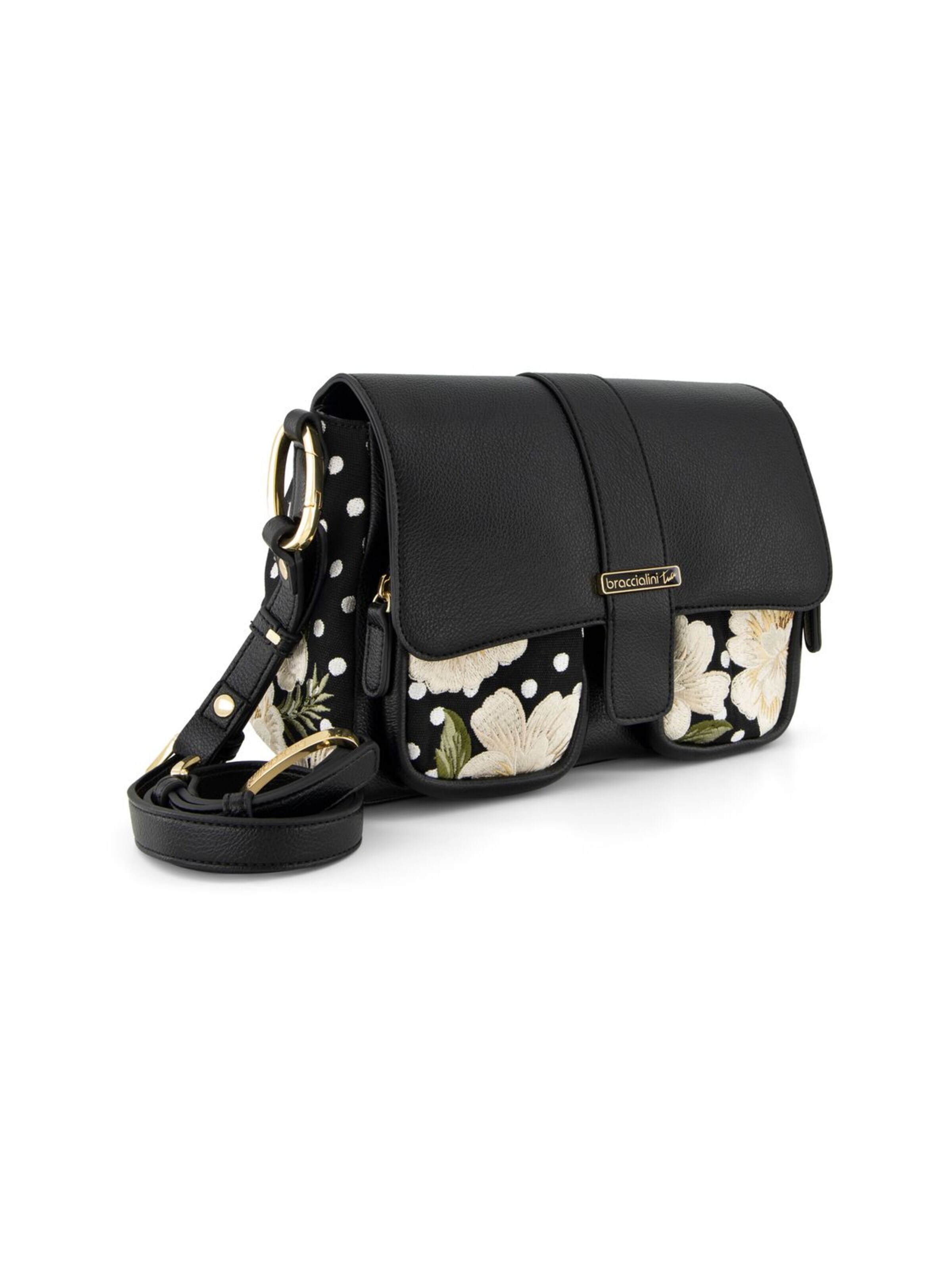 Borsa a spalla 'Queen' di Braccialini in nero