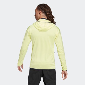 Skinny Veste en polaire fonctionnelle ADIDAS TERREX en jaune