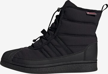 Bottes de neige 'Superstar' ADIDAS ORIGINALS en noir : devant