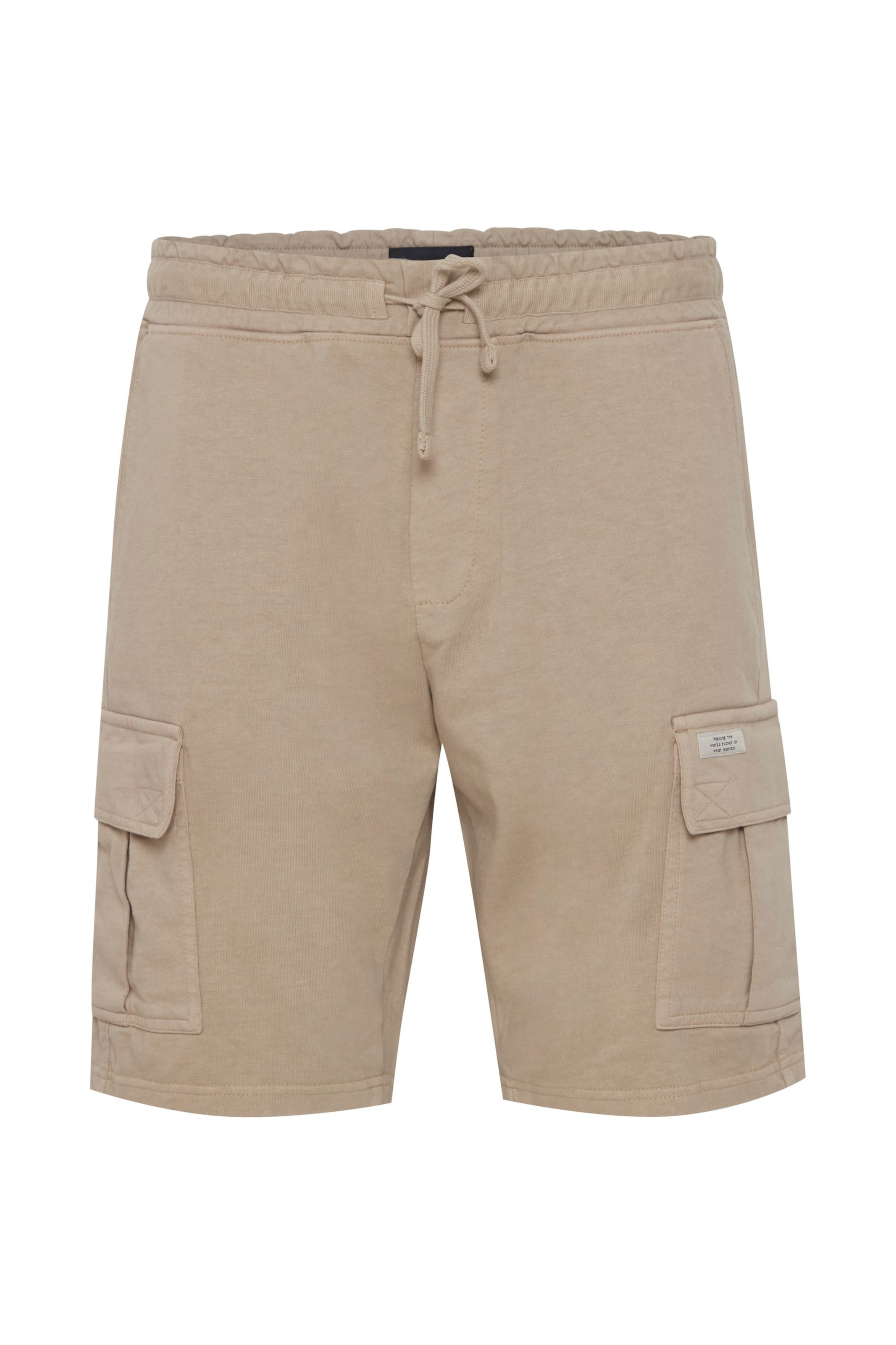 Regular Pantalon cargo BLEND en beige : devant