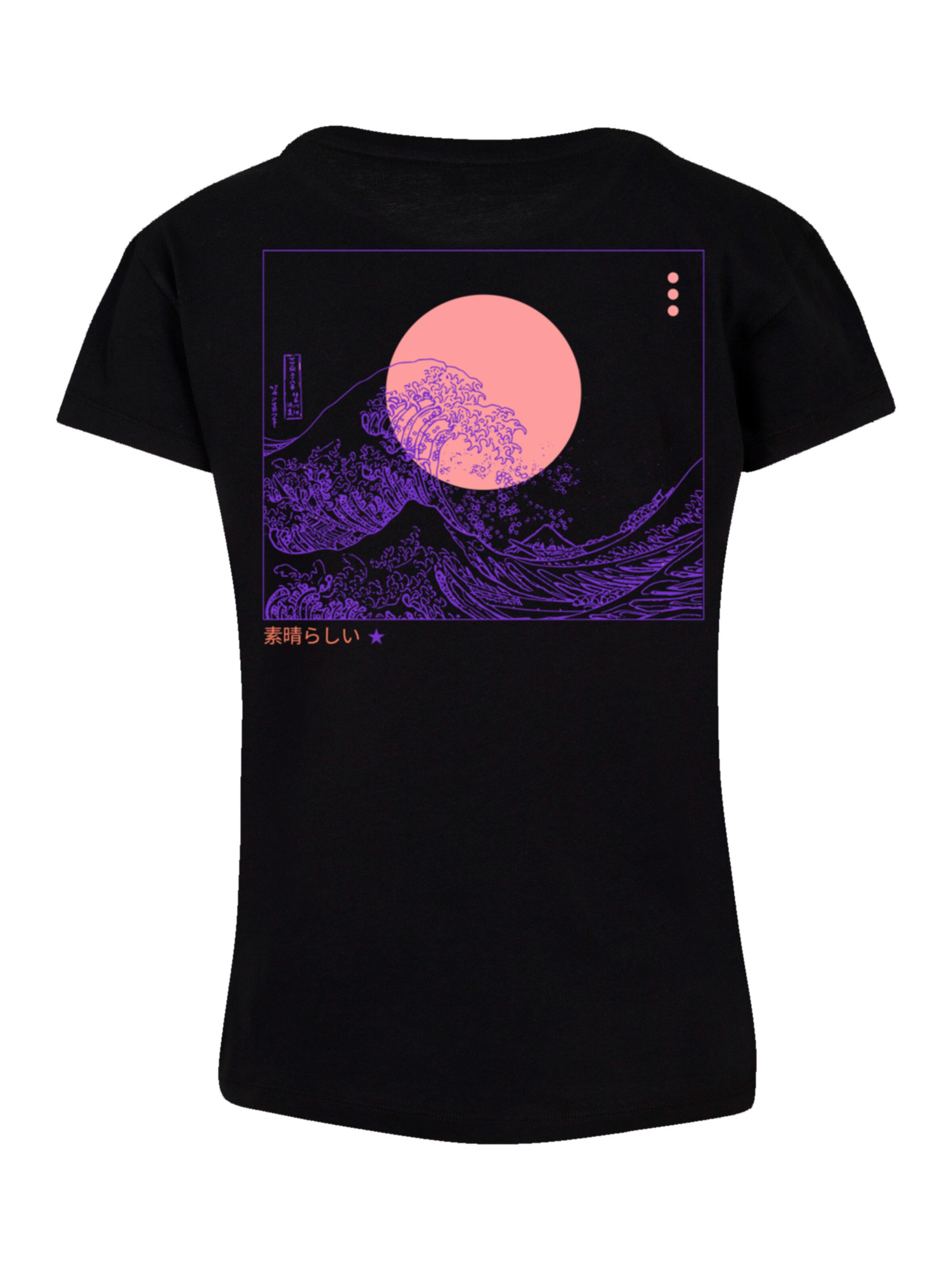 T-shirt 'Kanagawa Welle Japan' F4NT4STIC en noir